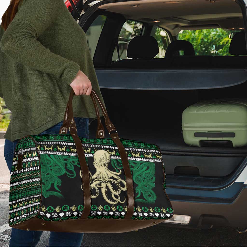 Octopus Cool Christmas Design Travel Bag Xmas Holiday Patterns - Wonder Print Shop