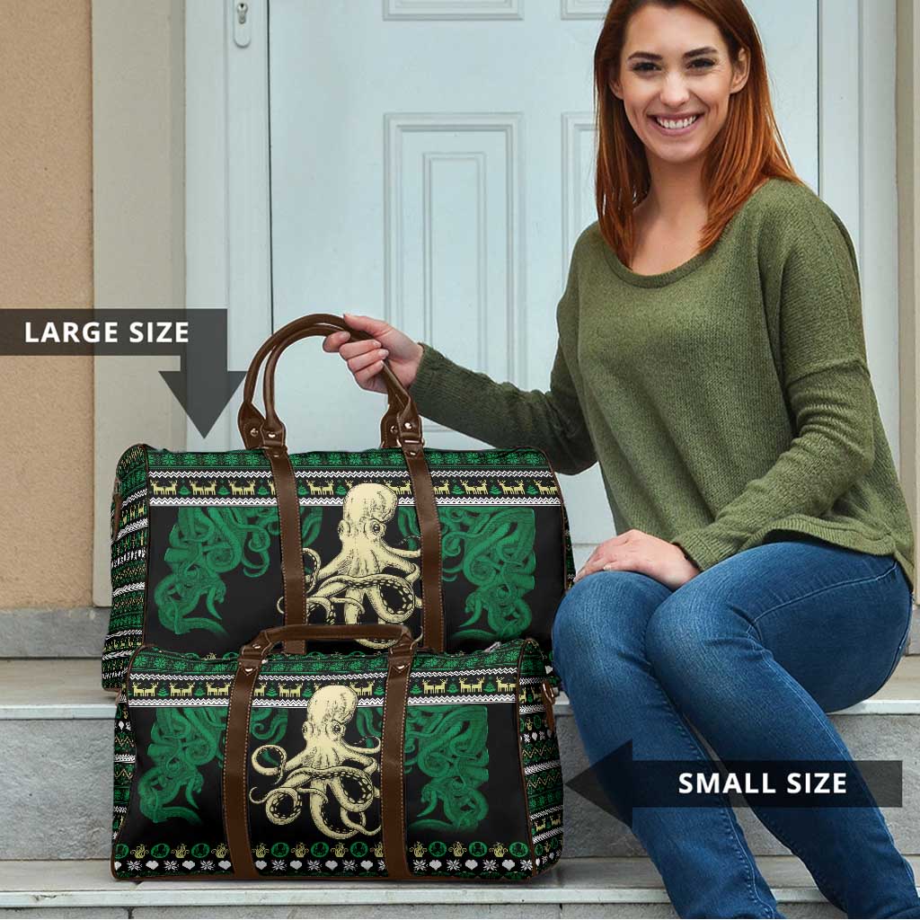 Octopus Cool Christmas Design Travel Bag Xmas Holiday Patterns - Wonder Print Shop