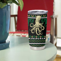 Octopus Cool Christmas Design Tumbler Cup Xmas Holiday Patterns - Wonder Print Shop
