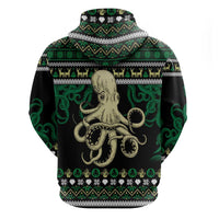 Octopus Cool Christmas Design Zip Hoodie Xmas Holiday Patterns - Wonder Print Shop