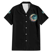 Hello Darkness My Old Friend Crescent Moon Skull Family Matching Mermaid Dress and Hawaiian Shirt - Wonder Print Shop