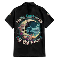 Hello Darkness My Old Friend Crescent Moon Skull Family Matching Tank Maxi Dress and Hawaiian Shirt - Wonder Print Shop