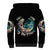 Hello Darkness My Old Friend Crescent Moon Skull Sherpa Hoodie - Wonder Print Shop