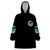 Hello Darkness My Old Friend Crescent Moon Skull Wearable Blanket Hoodie - Wonder Print Shop