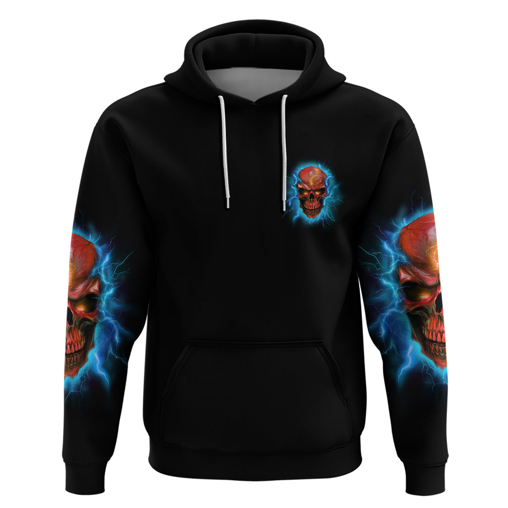 Your Demons Hide Under Your Bed Thunder Skull Hoodie - Wonder Print Shop