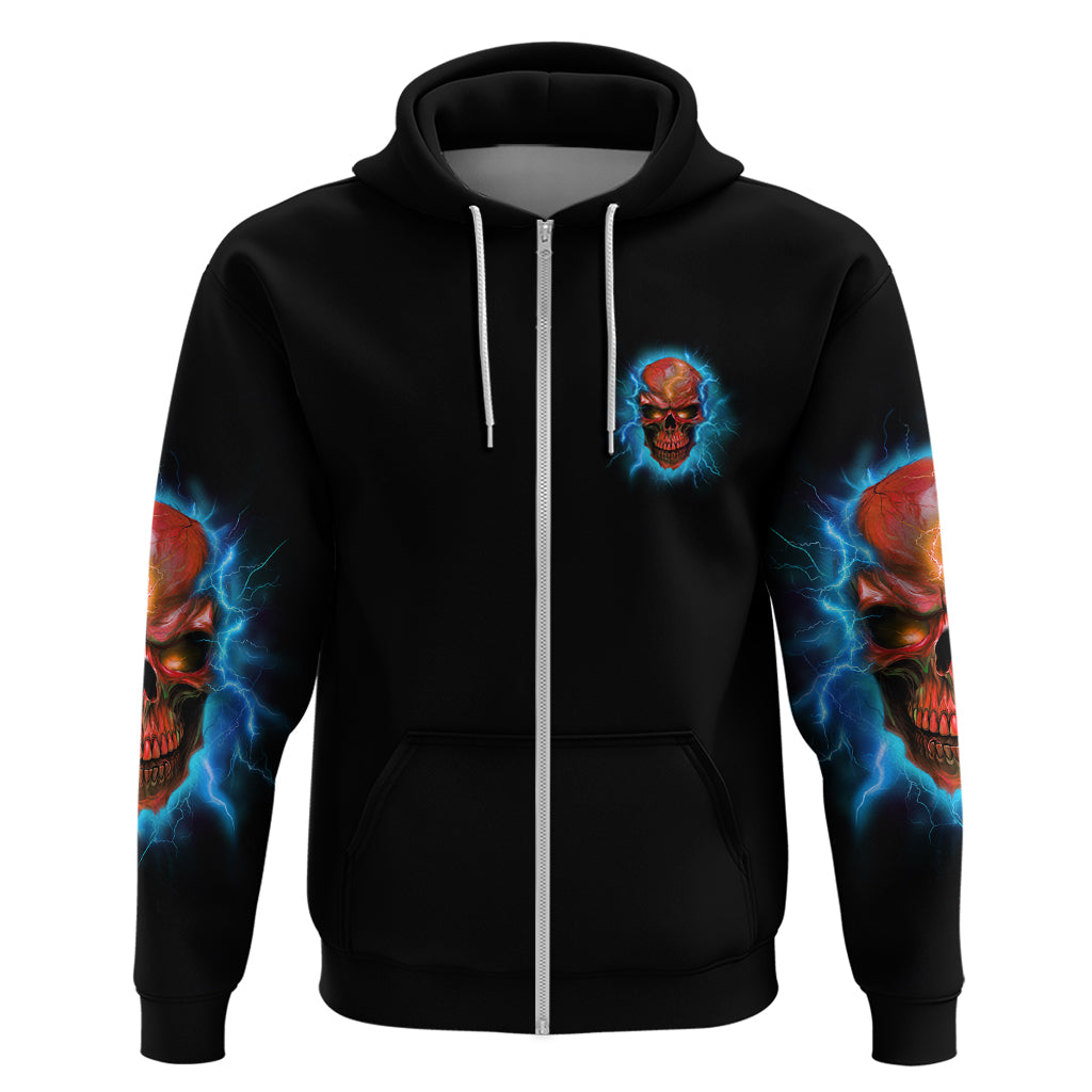 Your Demons Hide Under Your Bed Thunder Skull Hoodie - Wonder Print Shop