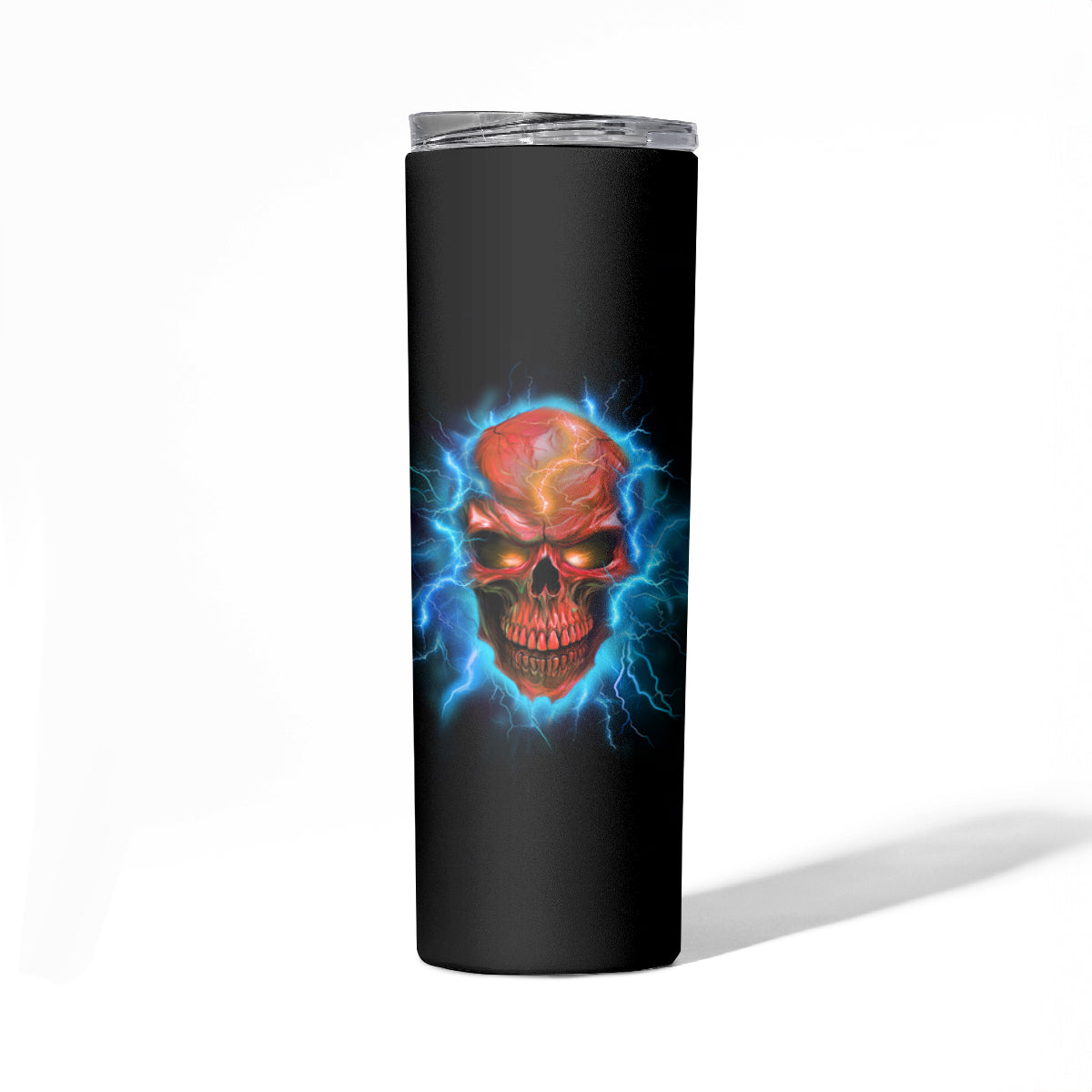 Your Demons Hide Under Your Bed Thunder Skull Skinny Tumbler - Wonder Print Shop