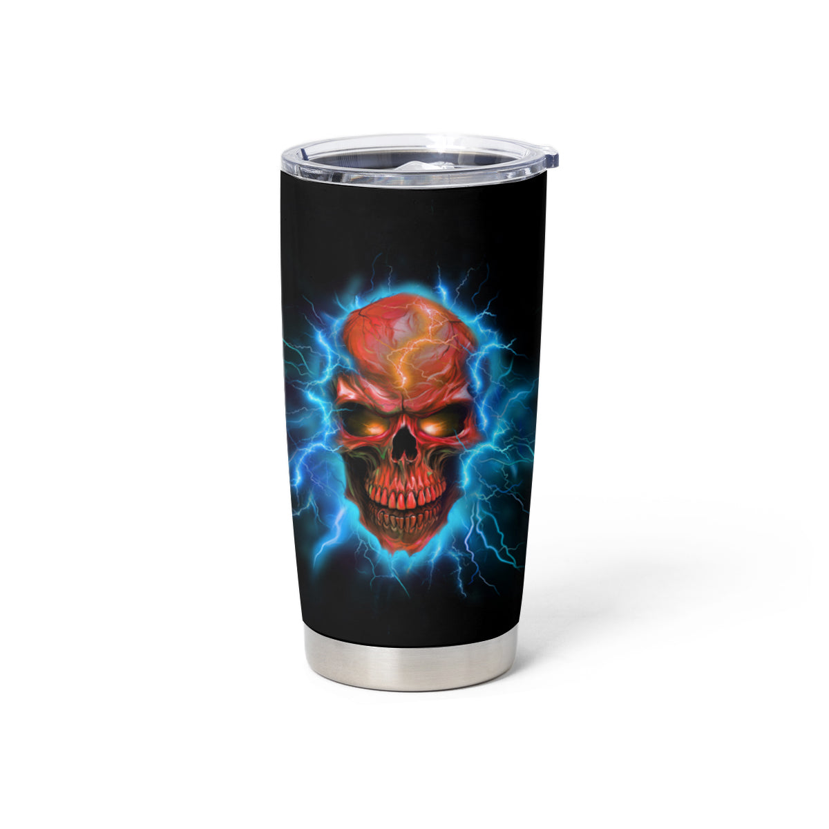 Your Demons Hide Under Your Bed Thunder Skull Tumbler Cup - Wonder Print Shop