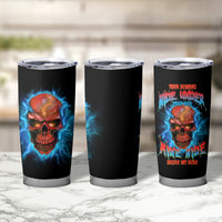 Your Demons Hide Under Your Bed Thunder Skull Tumbler Cup - Wonder Print Shop