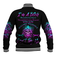 I'm A B Don't Try Me All Baseball Jacket - Wonder Print Shop