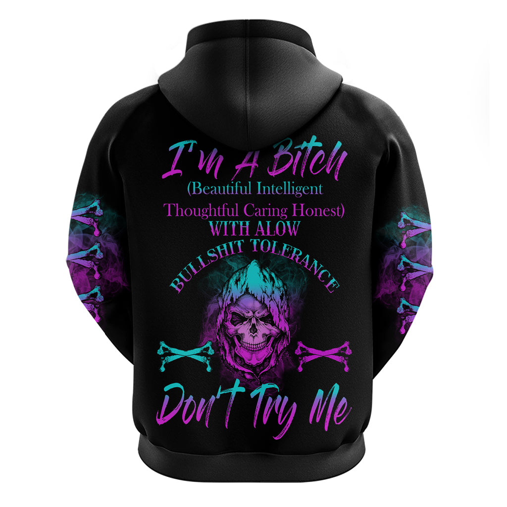 I'm A B Don't Try Me All Hoodie - Wonder Print Shop