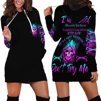 I'm A B Don't Try Me All Hoodie Dress - Wonder Print Shop