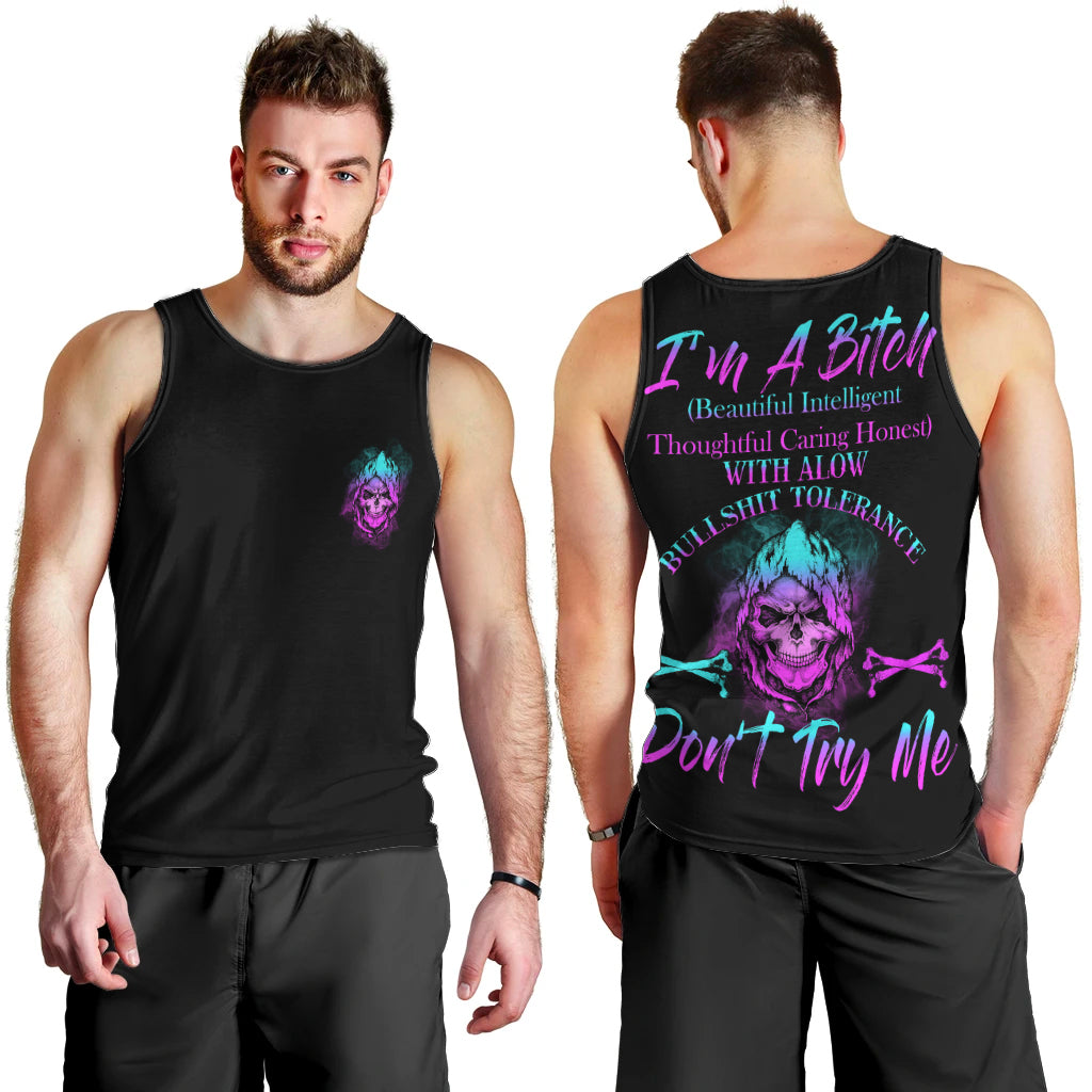 I'm A B Don't Try Me All Men Tank Top - Wonder Print Shop