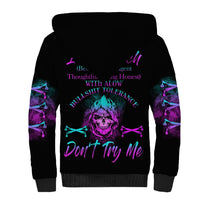 I'm A B Don't Try Me All Sherpa Hoodie - Wonder Print Shop