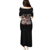 The Good Girl In Me Got Tired Skull Rose Family Matching Puletasi Dress and Hawaiian Shirt - Wonder Print Shop