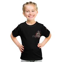 The Good Girl In Me Got Tired Skull Rose Kid T Shirt - Wonder Print Shop