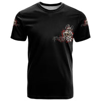 The Good Girl In Me Got Tired Skull Rose T Shirt - Wonder Print Shop