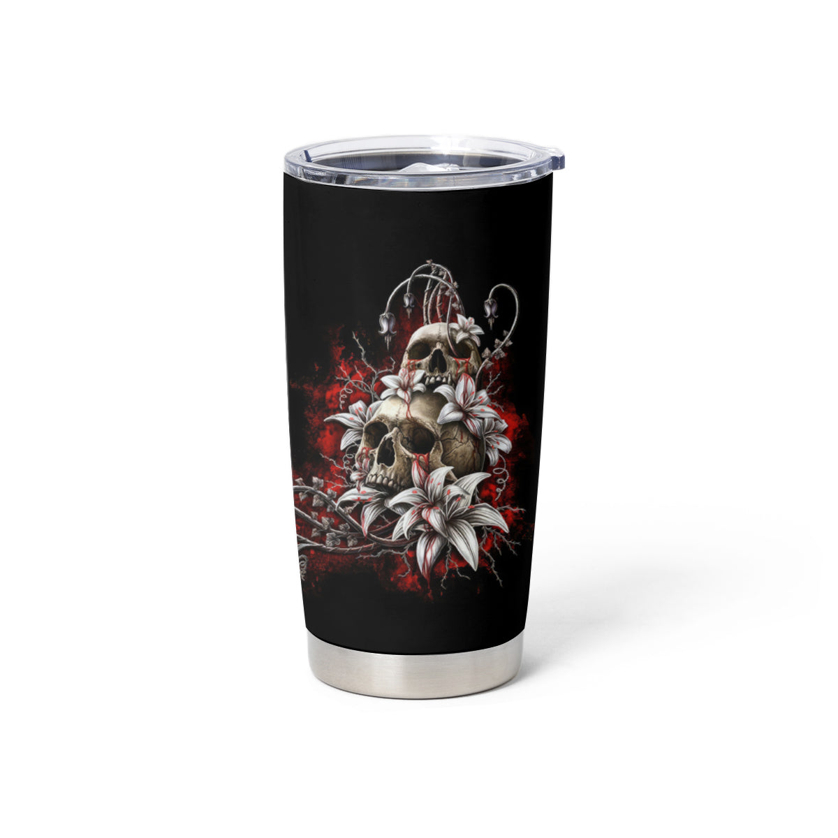 The Good Girl In Me Got Tired Skull Rose Tumbler Cup - Wonder Print Shop