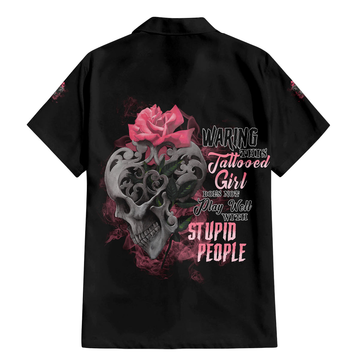 Warning This Tattooed Girl Family Matching Mermaid Dress and Hawaiian Shirt - Wonder Print Shop