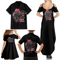 Warning This Tattooed Girl Family Matching Summer Maxi Dress and Hawaiian Shirt - Wonder Print Shop