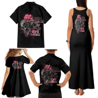 Warning This Tattooed Girl Family Matching Tank Maxi Dress and Hawaiian Shirt - Wonder Print Shop