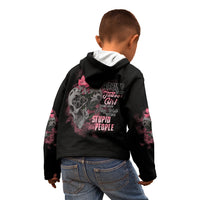 Warning This Tattooed Girl Kid Hoodie - Wonder Print Shop