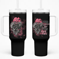 Warning This Tattooed Girl Tumbler With Handle - Wonder Print Shop
