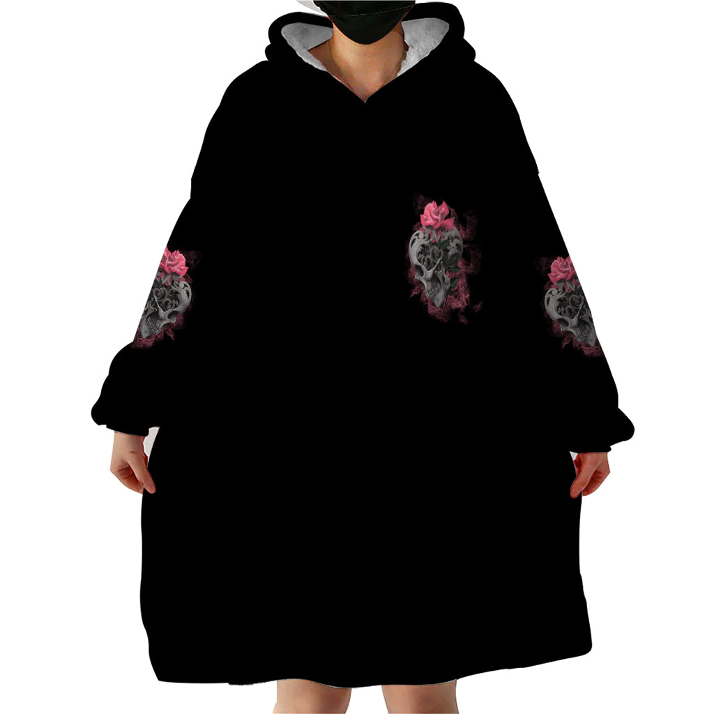 Warning This Tattooed Girl Wearable Blanket Hoodie - Wonder Print Shop