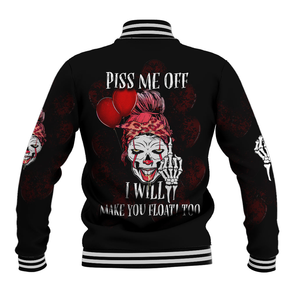 Piss Me Off I Will Baseball Jacket - Wonder Print Shop