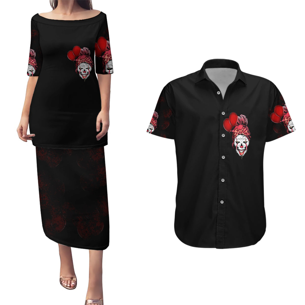 Piss Me Off I Will Couples Matching Puletasi Dress and Hawaiian Shirt - Wonder Print Shop