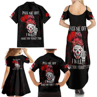 Piss Me Off I Will Family Matching Summer Maxi Dress and Hawaiian Shirt - Wonder Print Shop