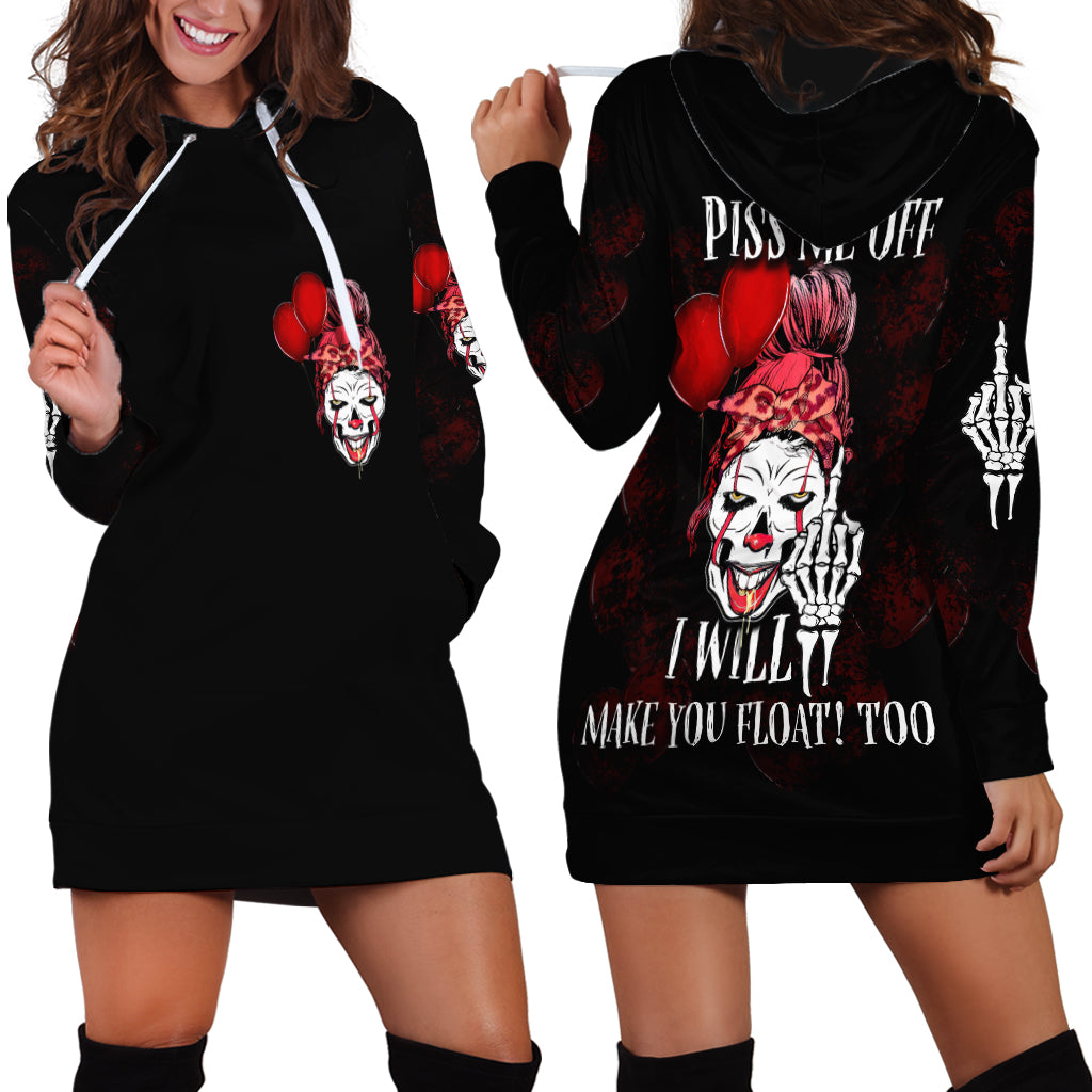 Piss Me Off I Will Hoodie Dress - Wonder Print Shop