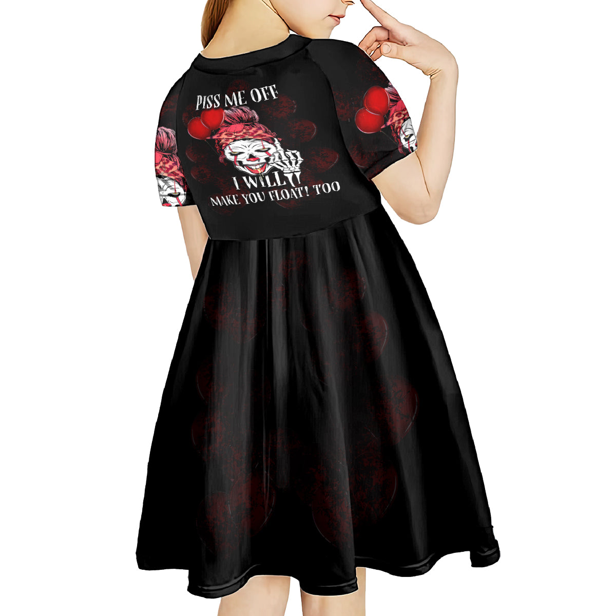 Piss Me Off I Will Kid Short Sleeve Dress - Wonder Print Shop