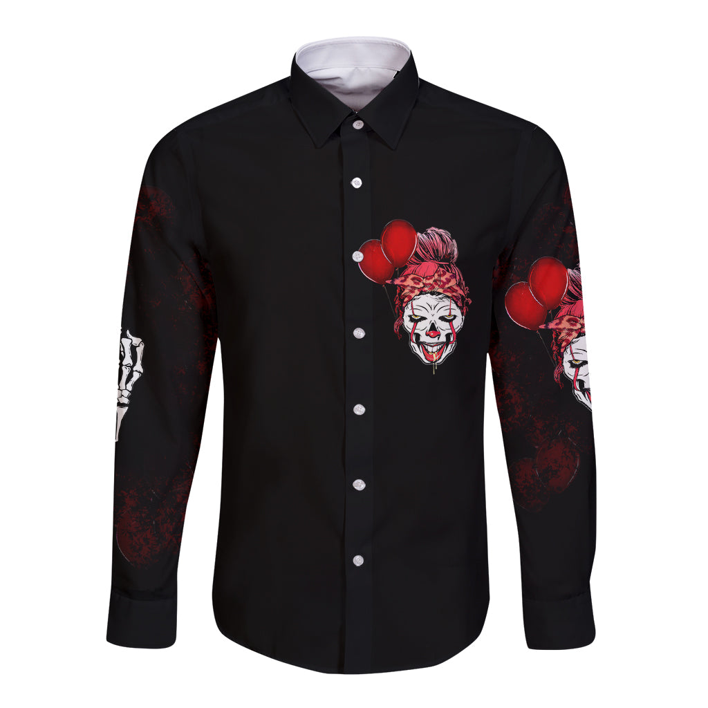 Piss Me Off I Will Long Sleeve Button Shirt - Wonder Print Shop