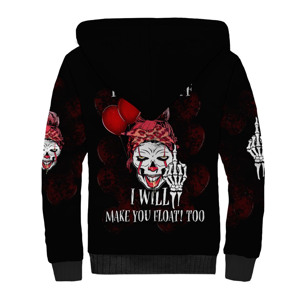Piss Me Off I Will Sherpa Hoodie - Wonder Print Shop