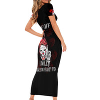 Piss Me Off I Will Short Sleeve Bodycon Dress - Wonder Print Shop
