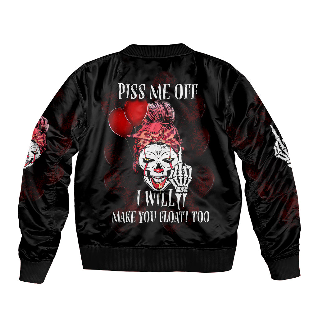 Piss Me Off I Will Sleeve Zip Bomber Jacket - Wonder Print Shop