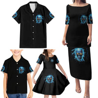 I'm Not Rude Mad Skull Family Matching Puletasi Dress and Hawaiian Shirt - Wonder Print Shop