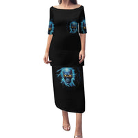 I'm Not Rude Mad Skull Family Matching Puletasi Dress and Hawaiian Shirt - Wonder Print Shop