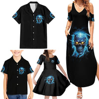 I'm Not Rude Mad Skull Family Matching Summer Maxi Dress and Hawaiian Shirt - Wonder Print Shop