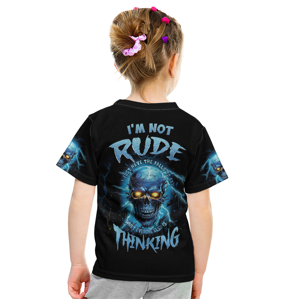 I'm Not Rude Mad Skull Kid T Shirt - Wonder Print Shop