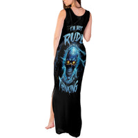 I'm Not Rude Mad Skull Tank Maxi Dress - Wonder Print Shop