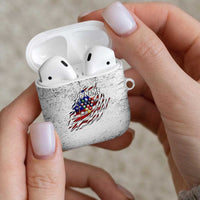 Custom American Flag Billiards AirPods Case with Ripped Design Pool Ball Graphic - Wonder Print Shop