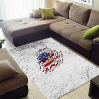 Custom American Flag Billiards Area Rug with Ripped Design Pool Ball Graphic - Wonder Print Shop