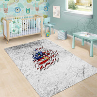 Custom American Flag Billiards Area Rug with Ripped Design Pool Ball Graphic - Wonder Print Shop