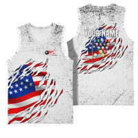 Custom American Flag Billiards Basketball Jersey with Ripped Design Pool Ball Graphic - Wonder Print Shop