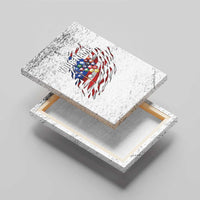 Custom American Flag Billiards Canvas Wall Art with Ripped Design Pool Ball Graphic - Wonder Print Shop