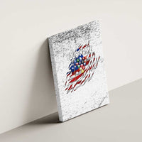 Custom American Flag Billiards Canvas Wall Art with Ripped Design Pool Ball Graphic - Wonder Print Shop