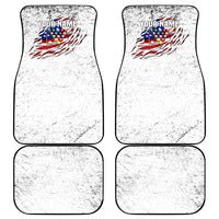 Custom American Flag Billiards Car Mats with Ripped Design Pool Ball Graphic - Wonder Print Shop