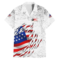 Custom American Flag Billiards Family Matching Mermaid Dress and Hawaiian Shirt with Ripped Design Pool Ball Graphic - Wonder Print Shop